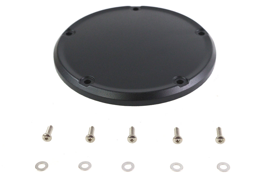 Wrinkle Black 5 Hole Domed Derby Cover