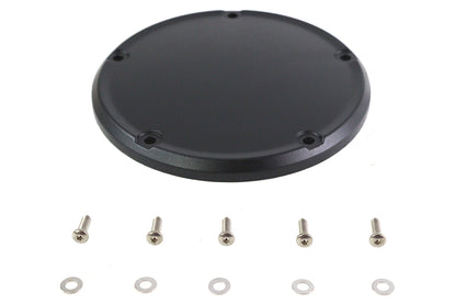 Wrinkle Black 5 Hole Domed Derby Cover
