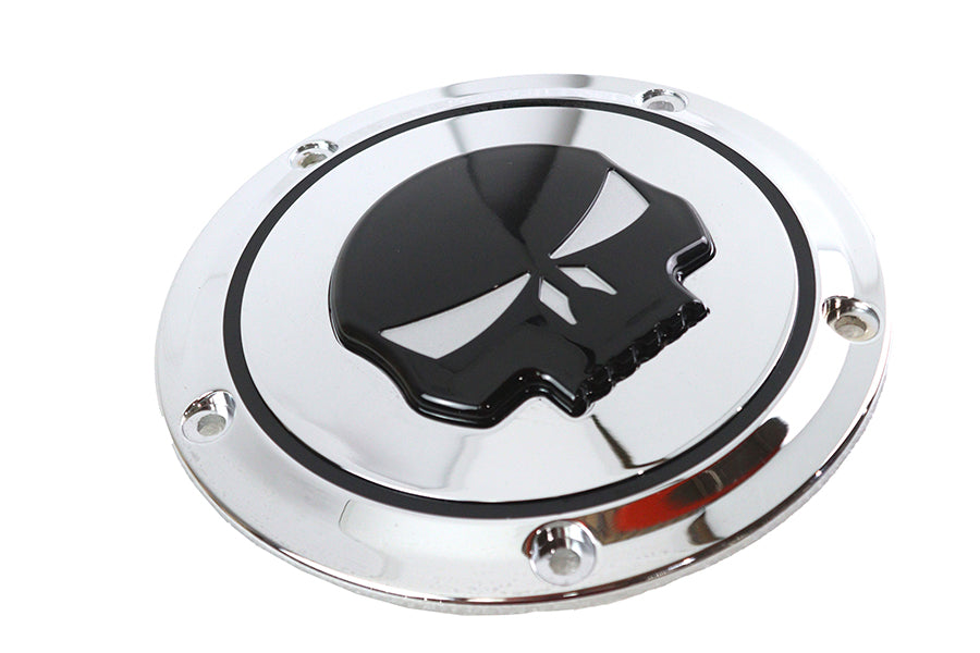 Chrome 5 Hole Skull Derby Cover