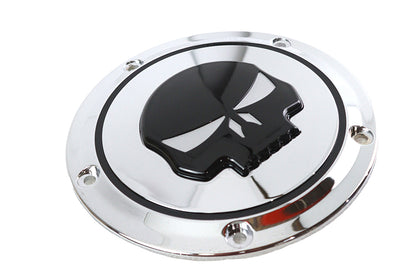 Chrome 5 Hole Skull Derby Cover