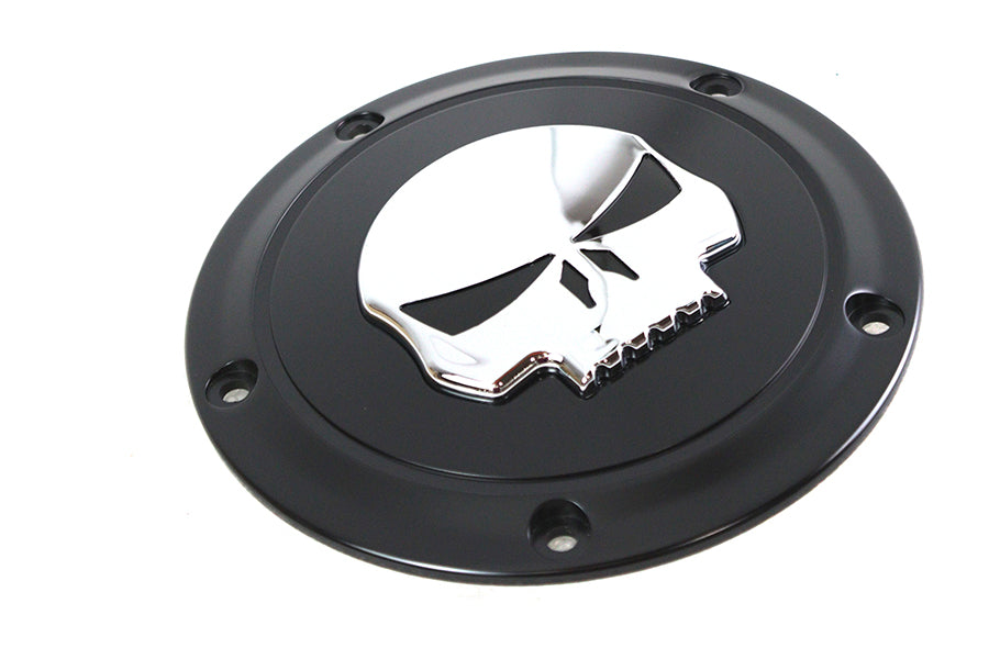 Black 5 Hole Skull Derby Cover