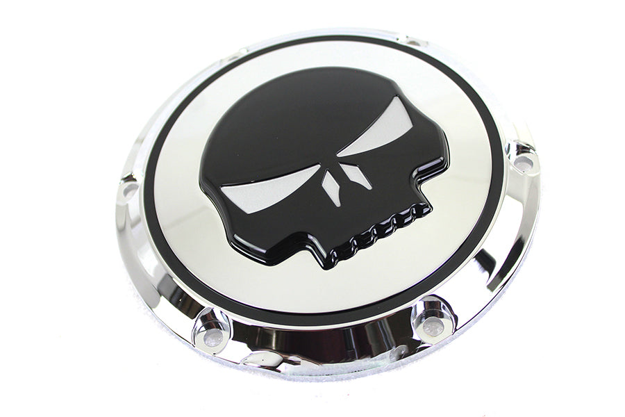 Chrome 6 Hole Skull Derby Cover
