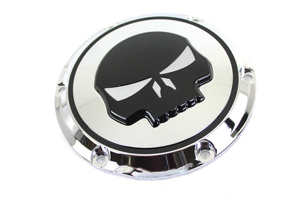 Chrome 6 Hole Skull Derby Cover