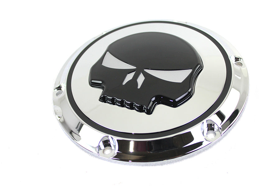 Chrome 6 Hole Skull Derby Cover