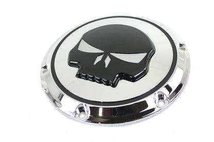 Chrome 6 Hole Skull Derby Cover