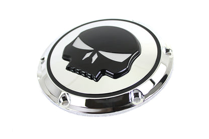 Chrome 6 Hole Skull Derby Cover