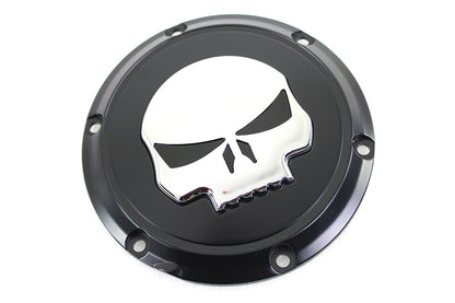 Black 6 Hole Skull Derby Cover
