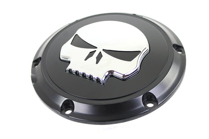 Black 6 Hole Skull Derby Cover