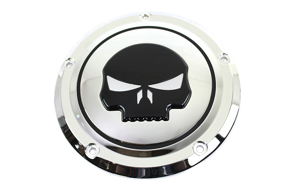 Chrome 5 Hole Skull Derby Cover