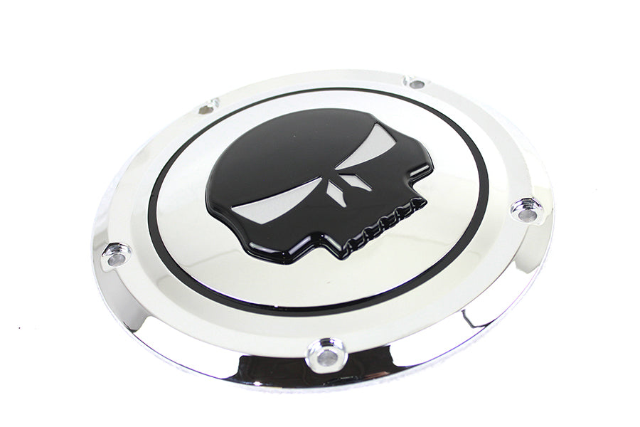 Chrome 5 Hole Skull Derby Cover