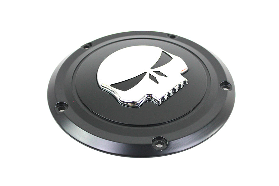Black 5 Hole Skull Derby Cover