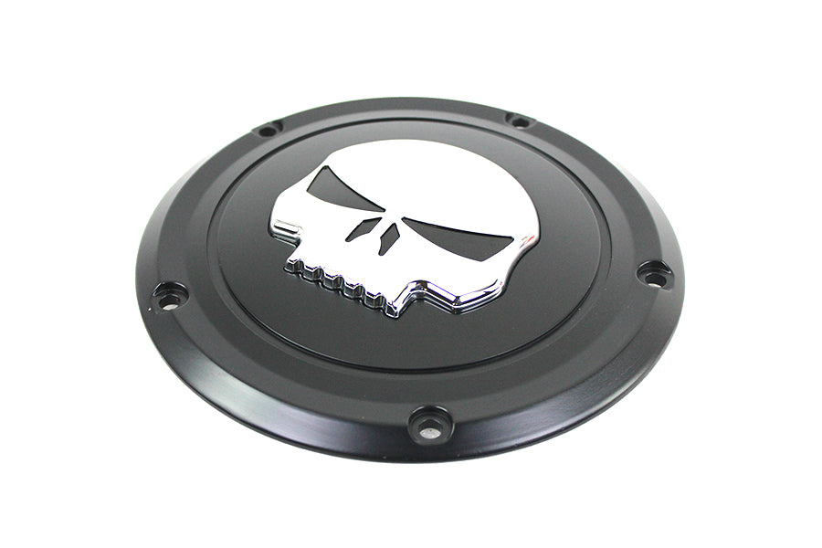 Black 5 Hole Skull Derby Cover