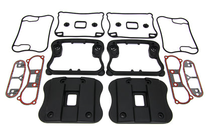 Top Rocker Box Cover and D-Ring Kit Black
