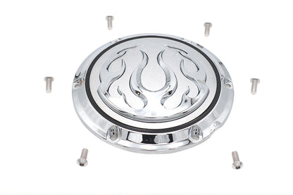 Chrome 6-Hole Flame Derby Cover