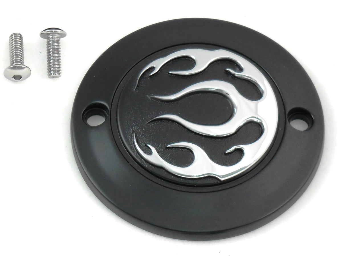 Black 2-Hole Flame Point Cover