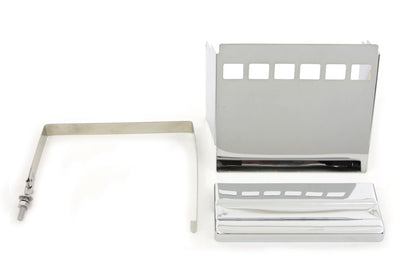 Chrome Square Battery Cover Kit
