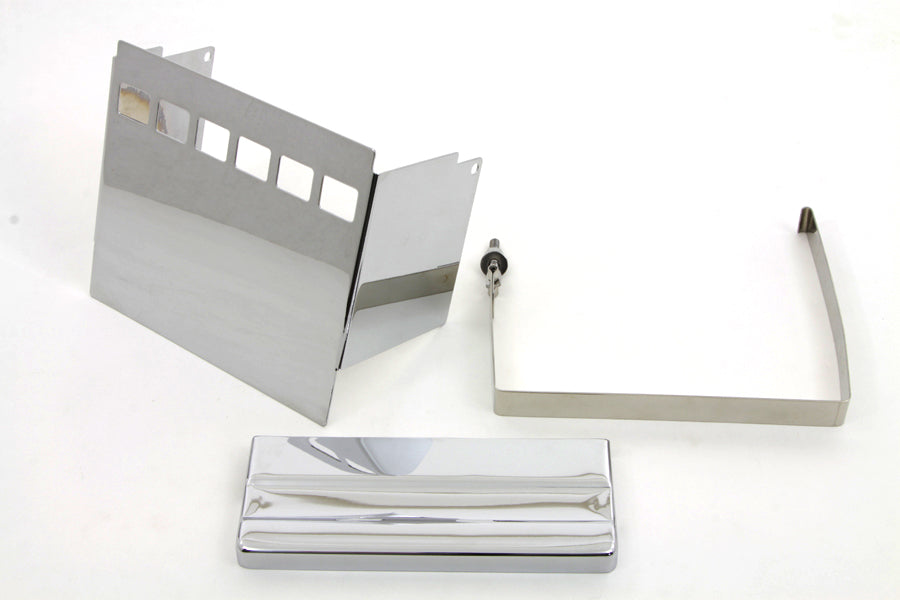 Chrome Square Battery Cover Kit