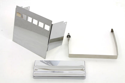 Chrome Square Battery Cover Kit