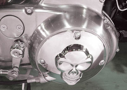 Skull Clutch Inspection Cover Chrome
