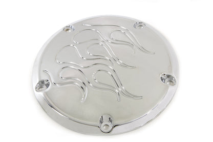 Flame Derby Cover Chrome