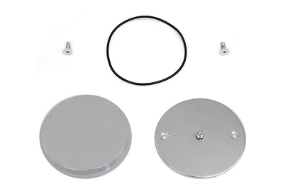 Smooth Chrome Ignition System Cover with Hidden Screws