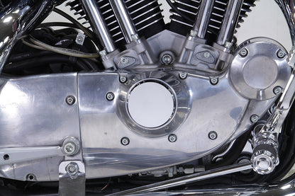 Smooth Chrome Ignition System Cover with Hidden Screws