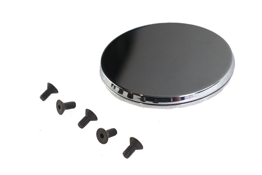 Smooth Chrome Ignition System Cover with Hidden Screws