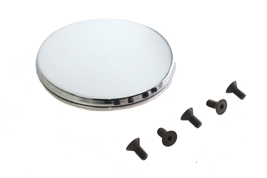 Smooth Chrome Ignition System Cover with Hidden Screws