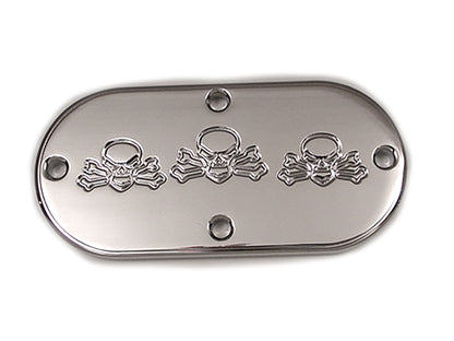 Bonehead Skull Inspection Cover Chrome