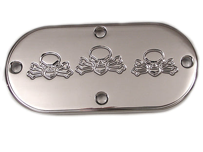 Bonehead Skull Inspection Cover Chrome