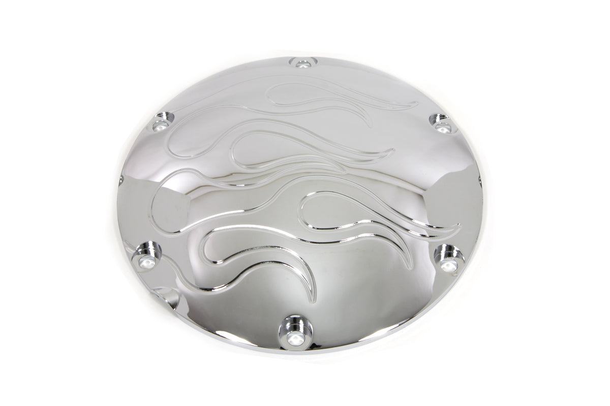 Flame Derby Cover Chrome