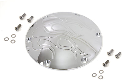 Flame Derby Cover Chrome