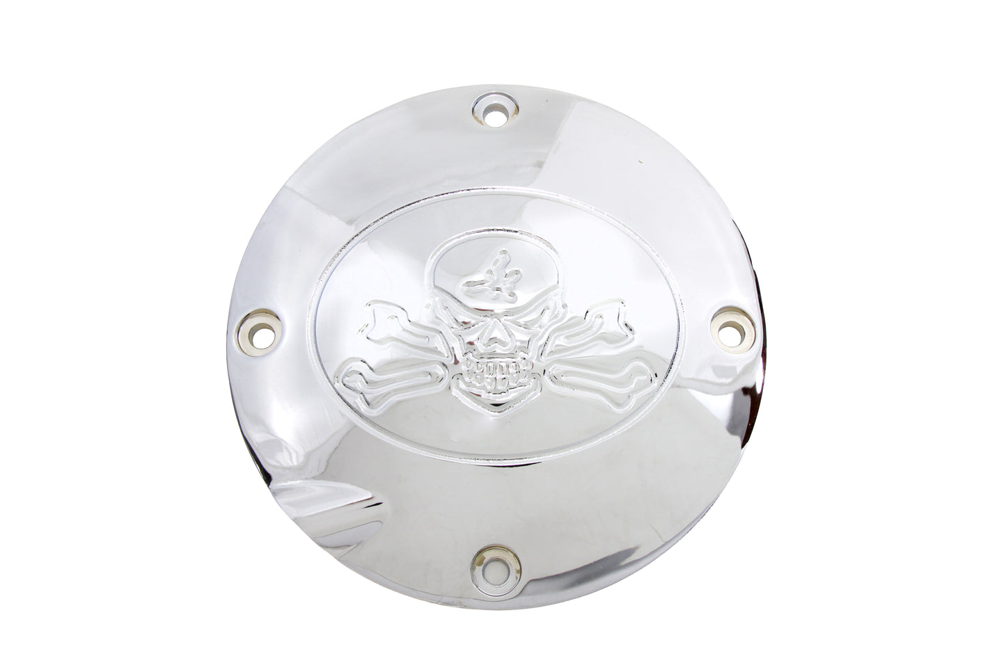 Skull Clutch Inspection Cover Chrome