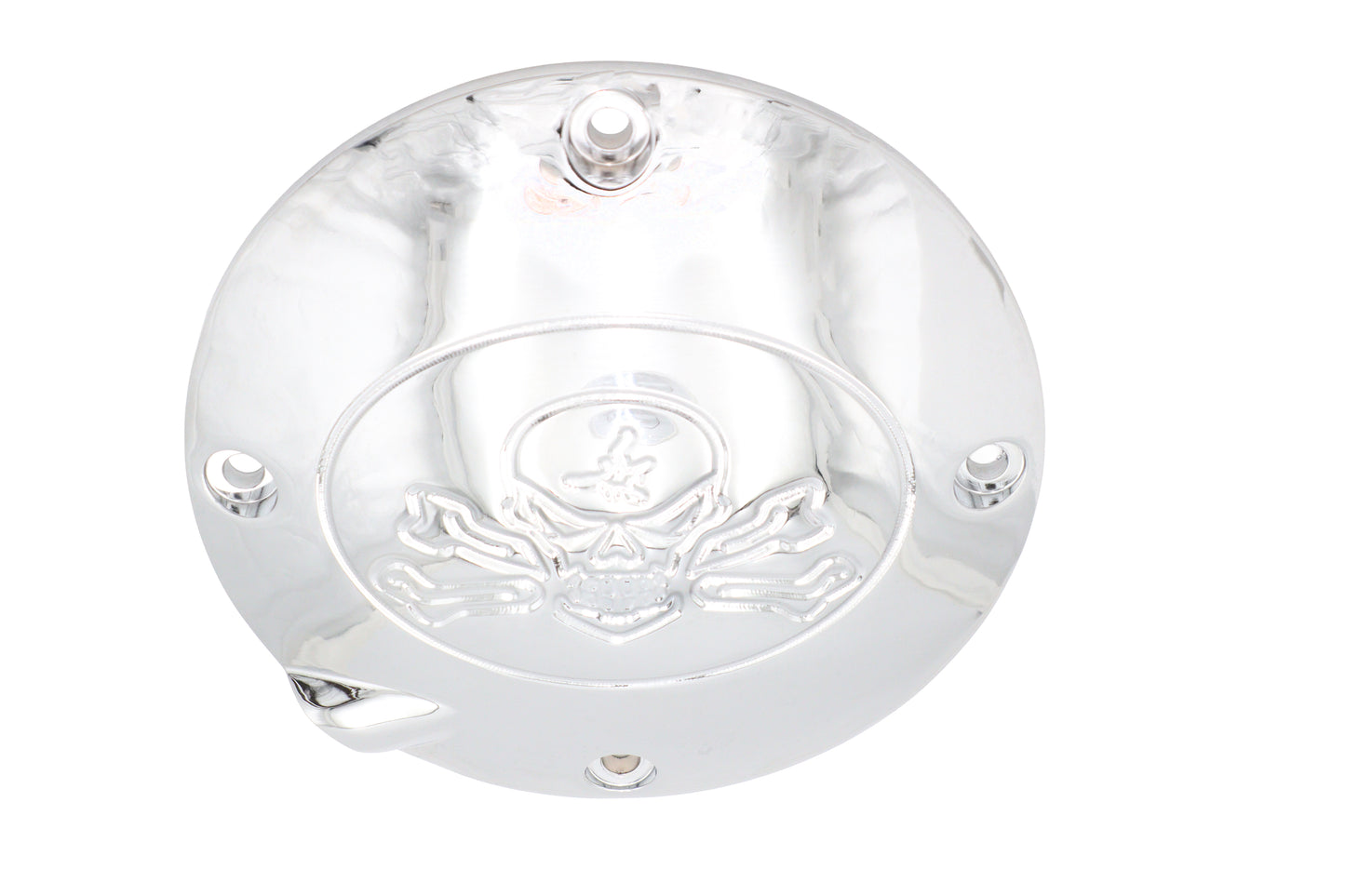 Skull Clutch Inspection Cover Chrome