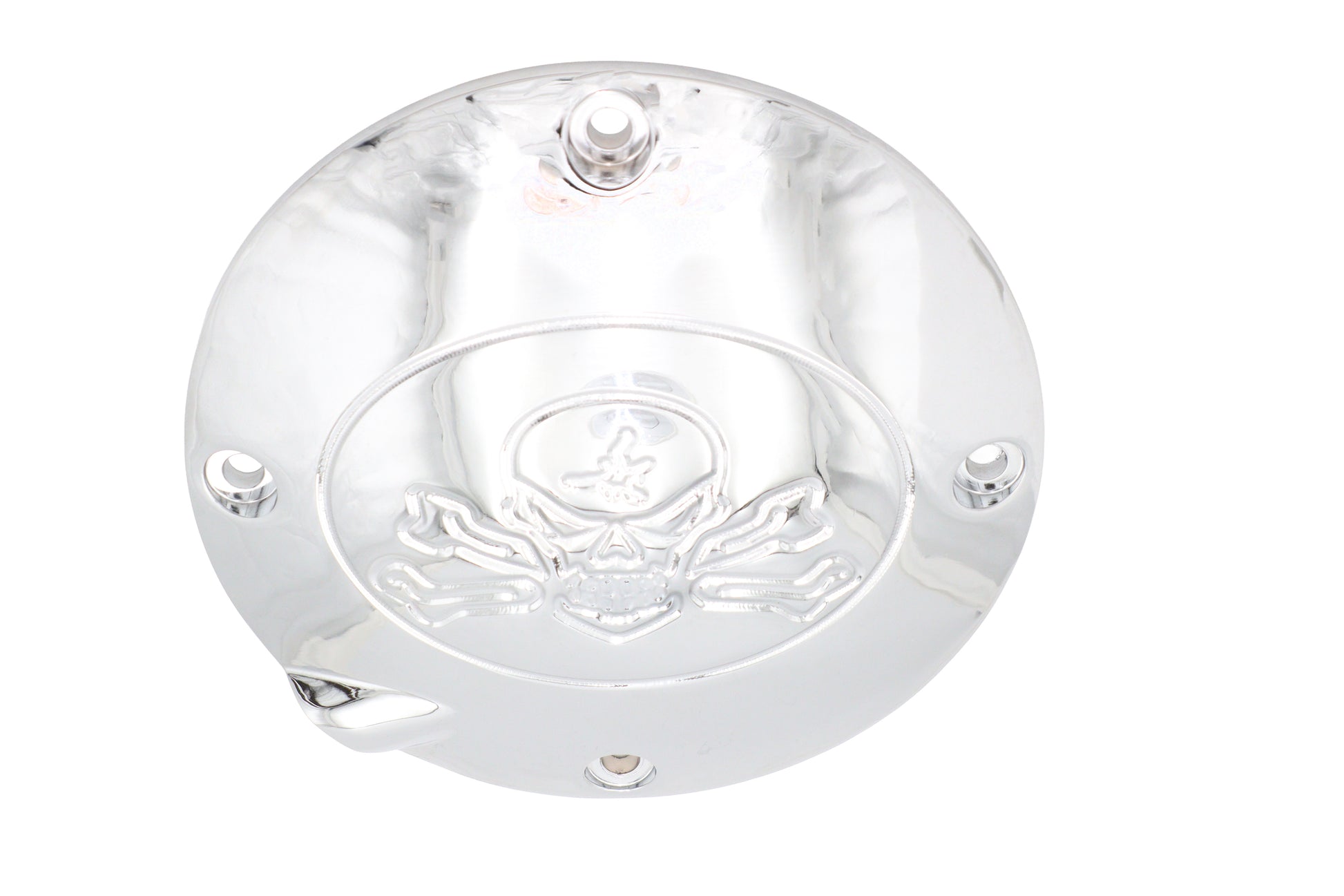 Skull Clutch Inspection Cover Chrome