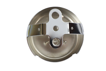 Skull Round Horn Cover Chrome
