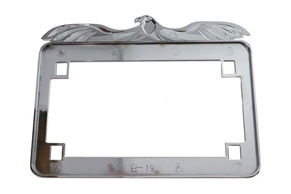 License Plate Frame Flying Eagle Style Chrome