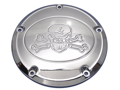 Skull Derby Cover Chrome