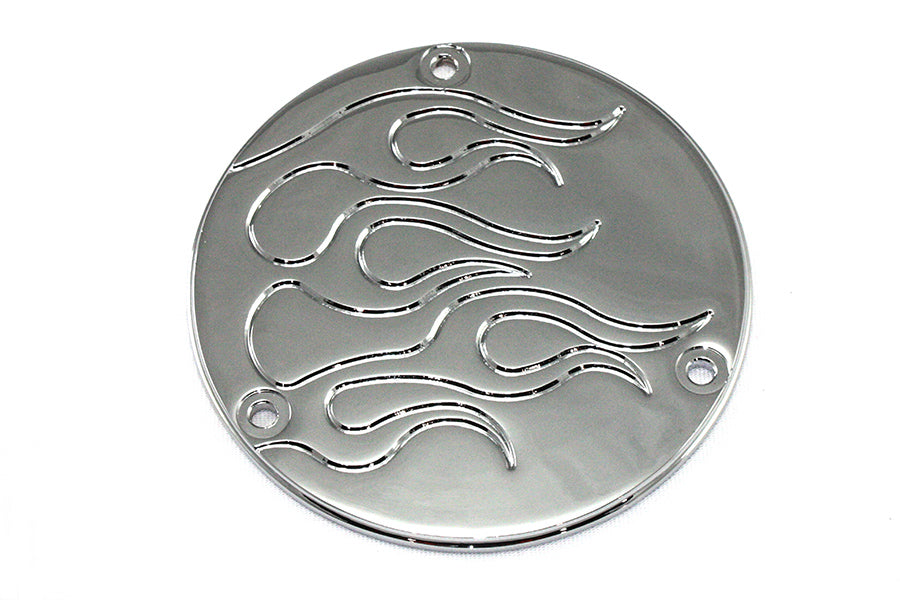 Flame Derby Cover Chrome