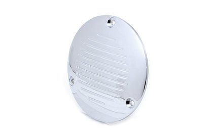 Chrome Grooved 3-Hole Derby Cover