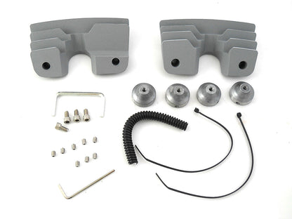 Head Bolt and Spark Plug Cover Kit Silver