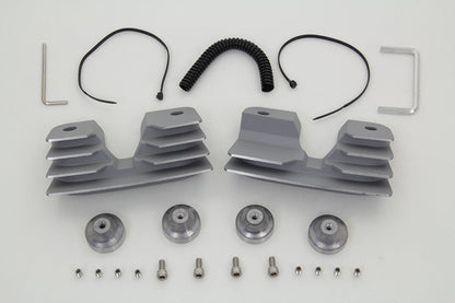 Head Bolt and Spark Plug Cover Kit Silver