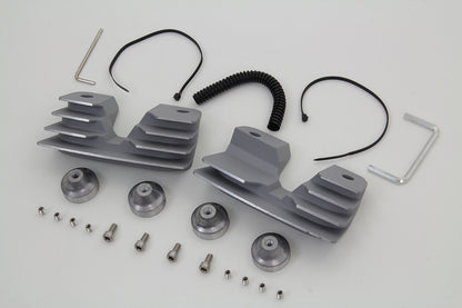 Head Bolt and Spark Plug Cover Kit Silver