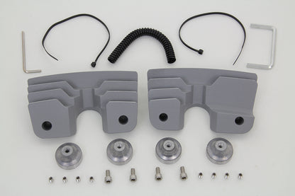 Head Bolt and Spark Plug Cover Kit Silver
