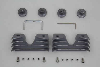 Head Bolt and Spark Plug Cover Kit Silver