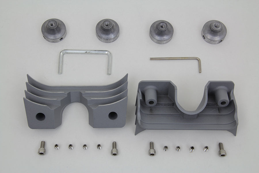 Head Bolt and Spark Plug Cover Kit Silver