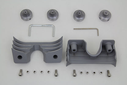 Head Bolt and Spark Plug Cover Kit Silver