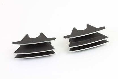 M8 Finned Spark Plug Cover Set Black