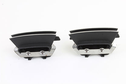 M8 Finned Spark Plug Cover Set Black