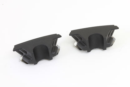 M8 Finned Spark Plug Cover Set Black